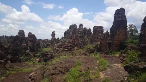 Burkina Faso Daki Sindou Tepelerinden Pan — Stok video