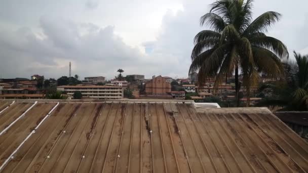 Pan Από Yaounde Πρωτεύουσα Του Καμερούν — Αρχείο Βίντεο
