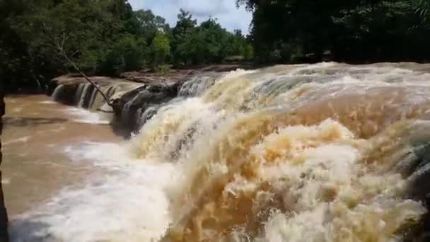 Cascada Las Cataratas Farako Malí África — Vídeos de Stock