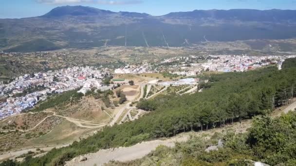 Pan Cidade Chefchaouen Marrocos África — Vídeo de Stock