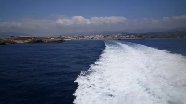 Ferry Sai Porto Tarifa Espanha — Vídeo de Stock