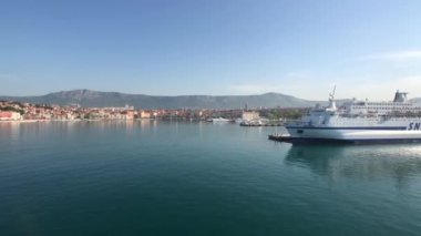 Hırvatistan 'ın Split limanında feribot