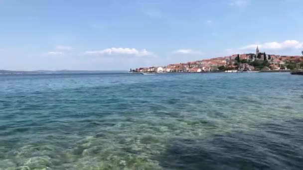 Hırvatistan Ugljan Adasında Kali Kasabası — Stok video