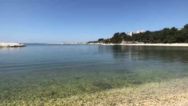 Городской Пляж Знянь Сплите Хорватия — стоковое видео