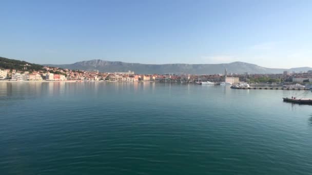 Der Hafen Von Split Kroatien — Stockvideo