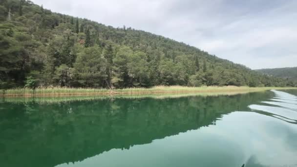 Segeln Auf Der Krka Kroatien — Stockvideo