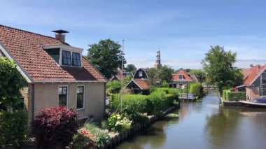 Hindeloopen Friesland, Hollanda 'daki Kanal