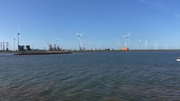 Opuštění Eemshaven Groningen Nizozemsko — Stock video
