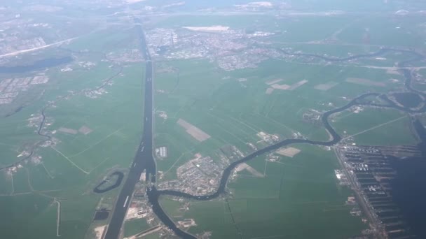 从荷兰阿姆斯特丹史基浦机场起飞 — 图库视频影像