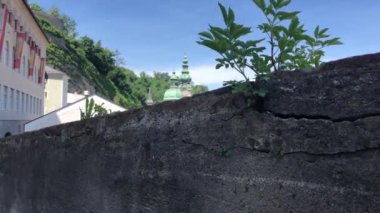 Avusturya 'nın eski Salzburg kasabasından kalkın.