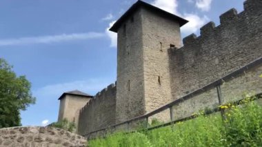 Salzburg, Avusturya 'daki Monchsberg' den görüntü