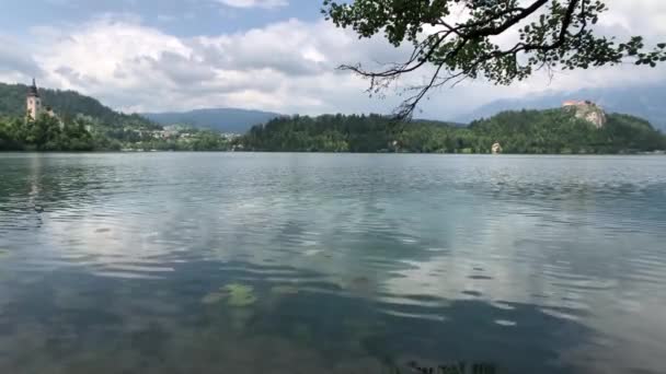 Isla Bled Eslovenia — Vídeos de Stock