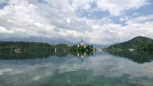 Isla Bled Eslovenia — Vídeos de Stock
