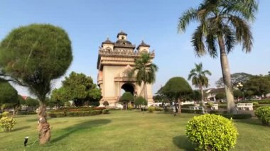 Vientiane 'deki Patuxay Anıtı, Laos