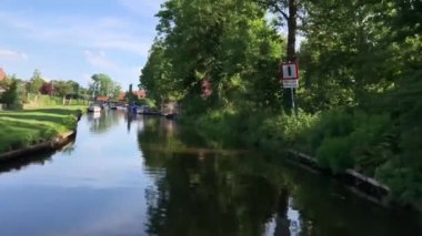 IJlst, Friesland, Hollanda çevresindeki Kanal