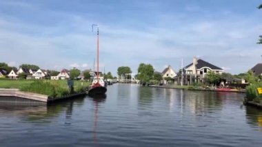 IJlst, Friesland, Hollanda çevresindeki Kanal