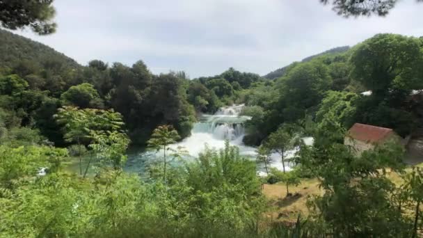 Time Lapse Waterfalls Krka National Park Croatia — Stock Video