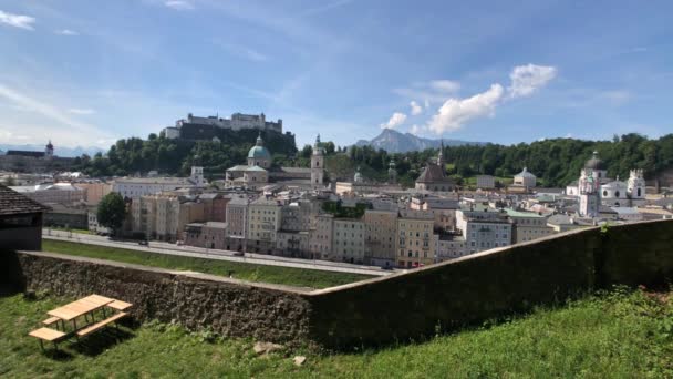 Time Lapse Dallo Skyline Salisburgo Austria — Video Stock