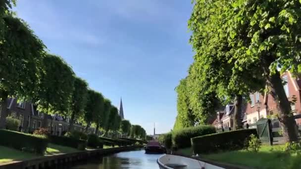 Canal Ijlst Frisia Paesi Bassi — Video Stock
