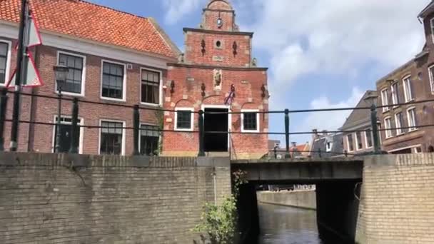 Canal Franeker Frisia Países Bajos — Vídeo de stock