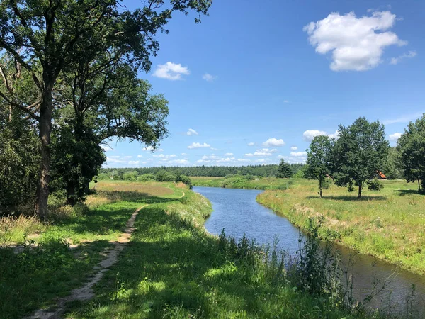 Vecht Junne Folyó Körül Overijsselben Hollandia — Stock Fotó