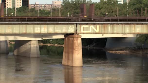 Železnice Rail Toronto Vancouver — Stock video