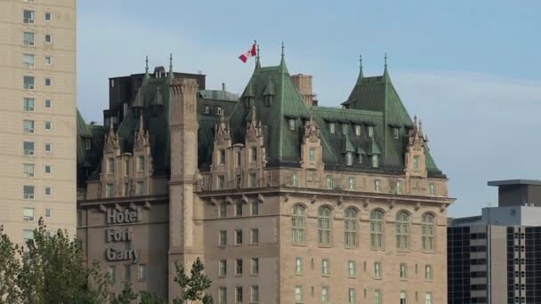 Centro Ciudad Winnipeg Canadá — Vídeo de stock