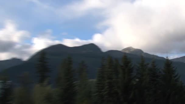 Vista Desde Tren Que Desde Toronto Vancouver Canada — Vídeos de Stock