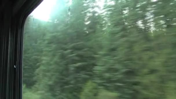 Vista Desde Tren Que Desde Toronto Vancouver Canada — Vídeo de stock