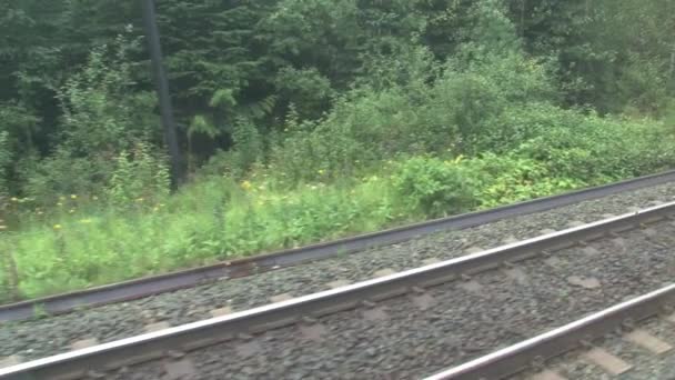 Vista Desde Tren Que Desde Toronto Vancouver Canada — Vídeo de stock