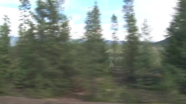 Vista Desde Tren Que Desde Toronto Vancouver Canada — Vídeos de Stock