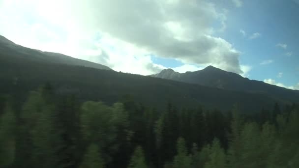 Vista Desde Tren Que Desde Toronto Vancouver Canada — Vídeos de Stock