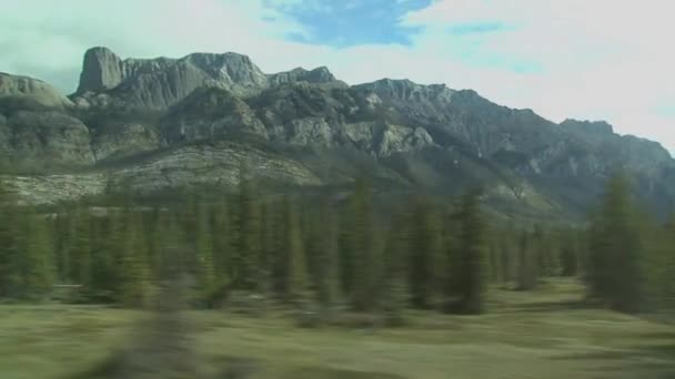 Vista Desde Tren Que Desde Toronto Vancouver Canada — Vídeos de Stock