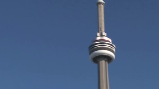 加拿大多伦多市中心Cn塔 — 图库视频影像