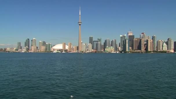 Skyline Toronto Trajektu Ontario Kanada — Stock video