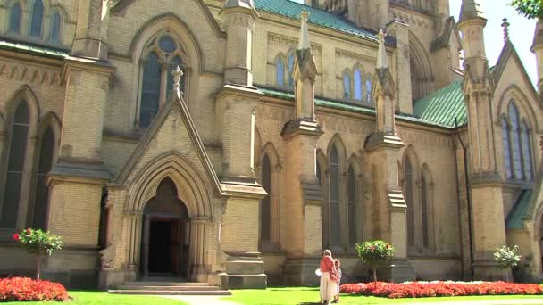 Cathedral Church James Toronto Ontario Canadá — Vídeo de Stock