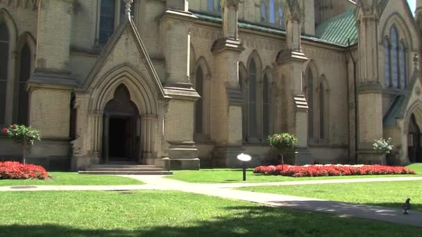 Kathedrale James Toronto Ontario Kanada — Stockvideo