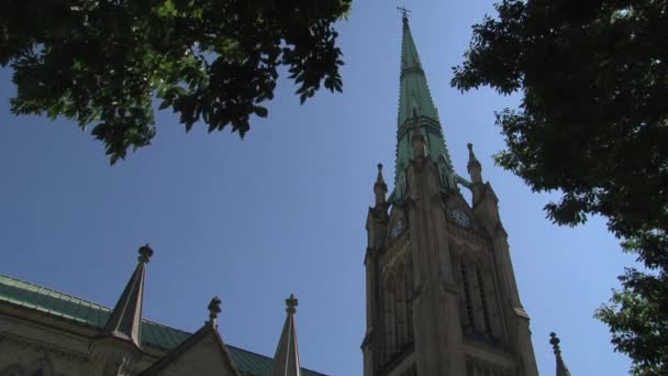 Cathedral Church James Toronto Ontario Canadá — Vídeo de Stock