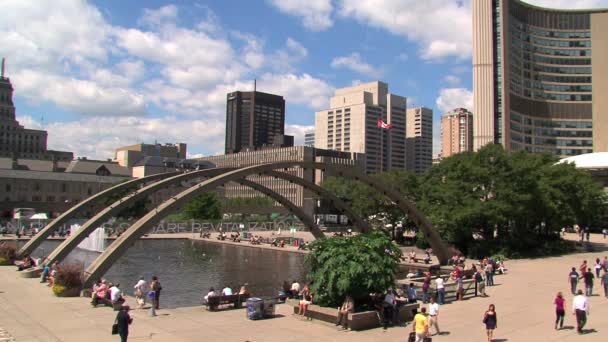 Ayuntamiento Toronto Canadá — Vídeo de stock