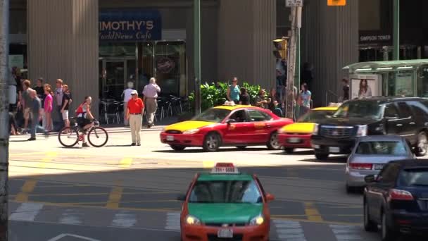 Traffico Downtown Toronto Canada — Video Stock