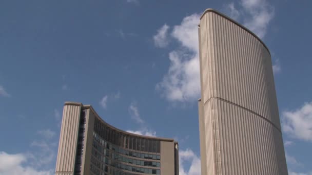 Время Центре Торонто — стоковое видео