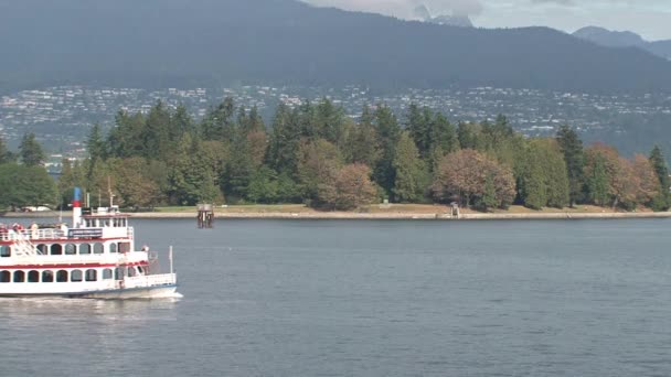 Crucero Harbor Vancouver Canadá — Vídeo de stock