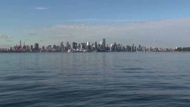 Skyline Vancouver Brits Columbia Canada — Stockvideo