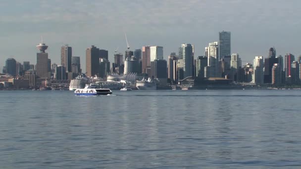 Skyline Vancouver Canada — Stock Video
