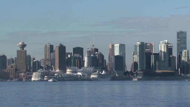 Skyline Vancouver Kanadzie — Wideo stockowe