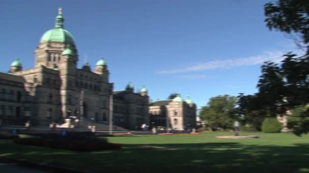 British Columbia Parliament Buildings Canada — Video Stock