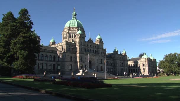 British Columbia Parliament Buildings Kanada — Stock videók