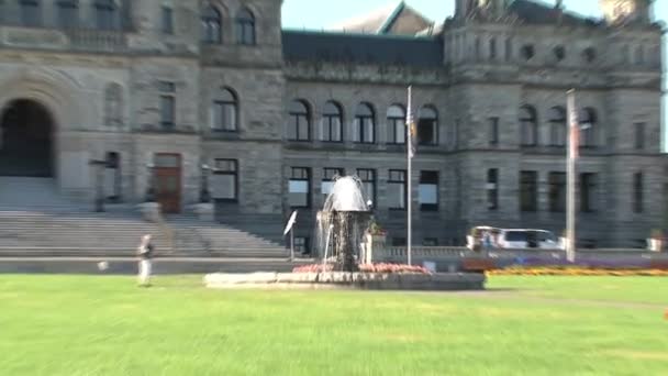 不列颠哥伦比亚省议会大楼 加拿大 — 图库视频影像