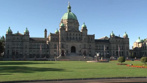 British Columbia Parliament Buildings Kanada — Stock videók