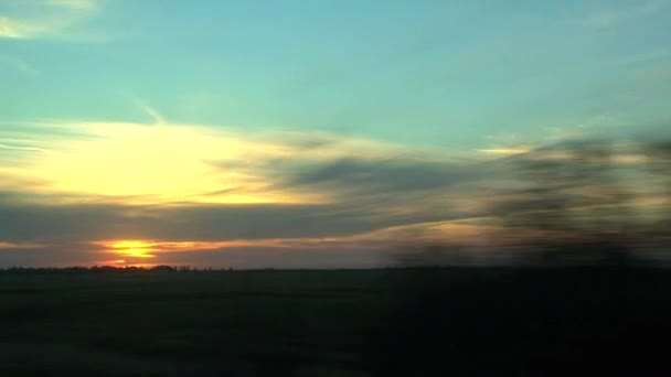 Vista Desde Tren Que Desde Toronto Vancouver Canada — Vídeo de stock